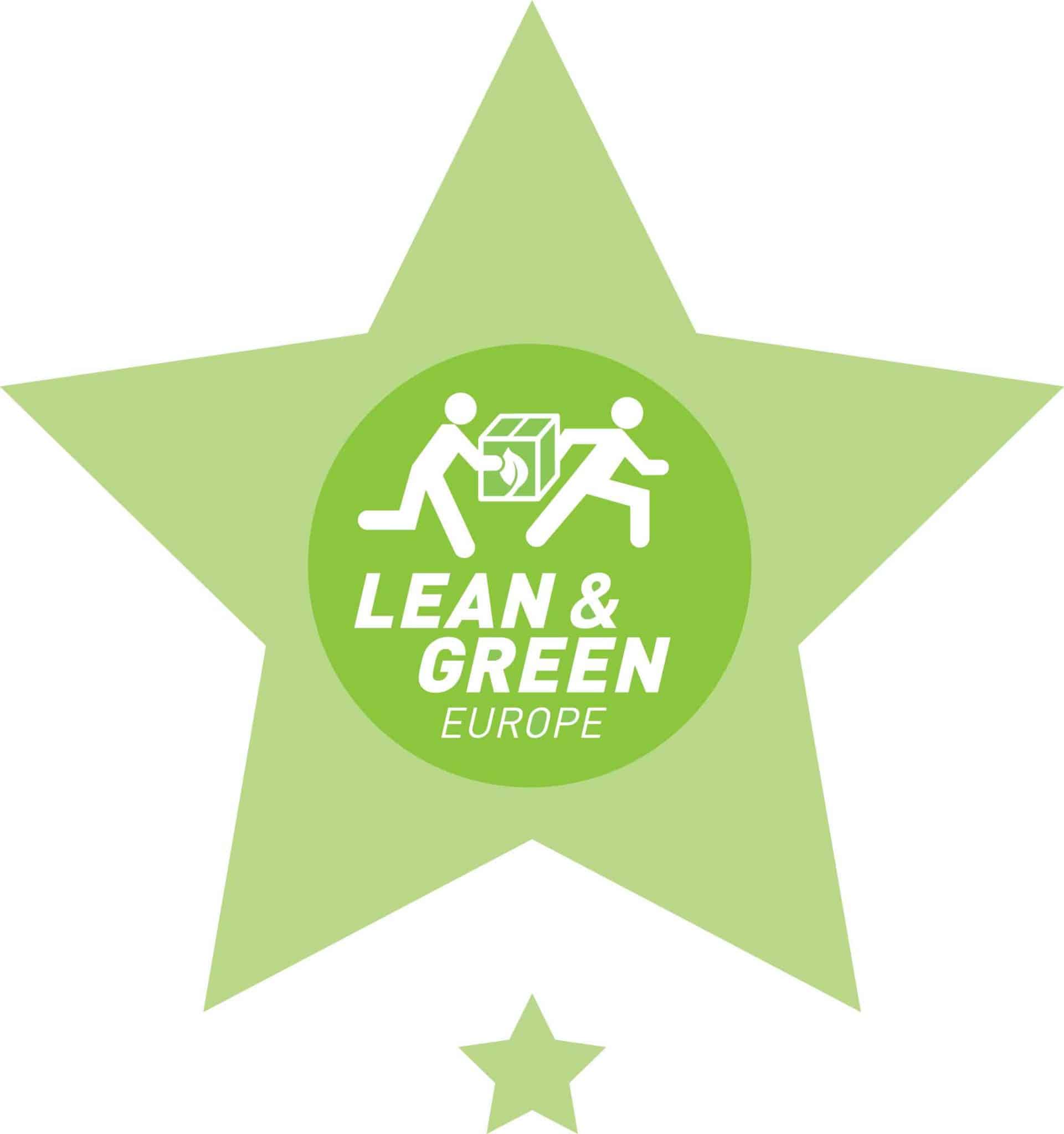 logistics logo star green