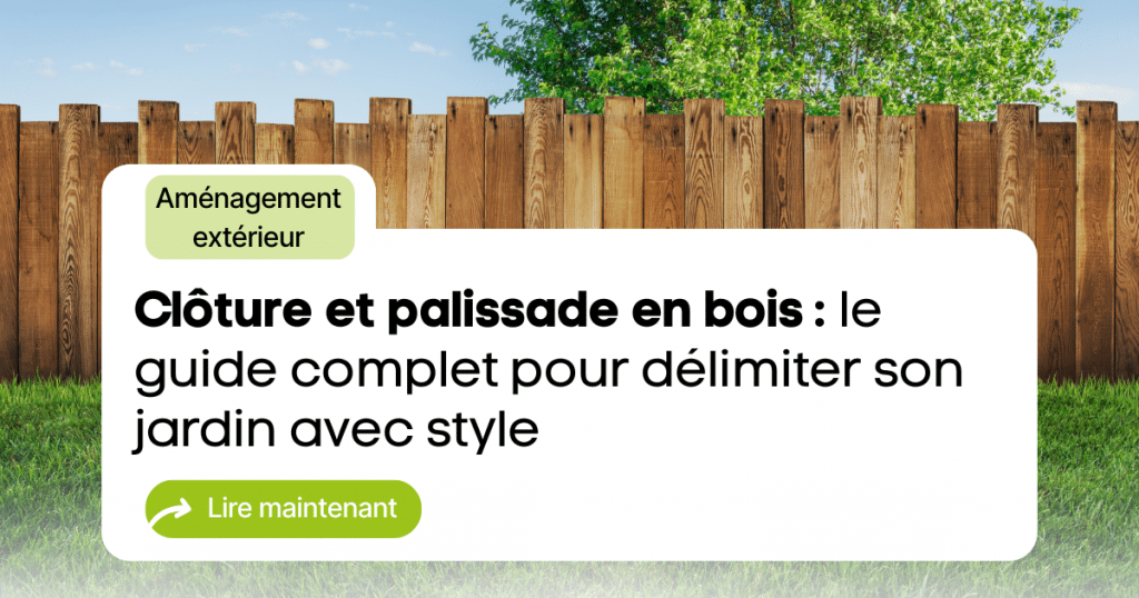 clôture bois jardin