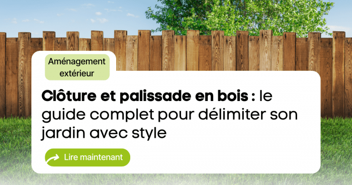 clôture bois jardin
